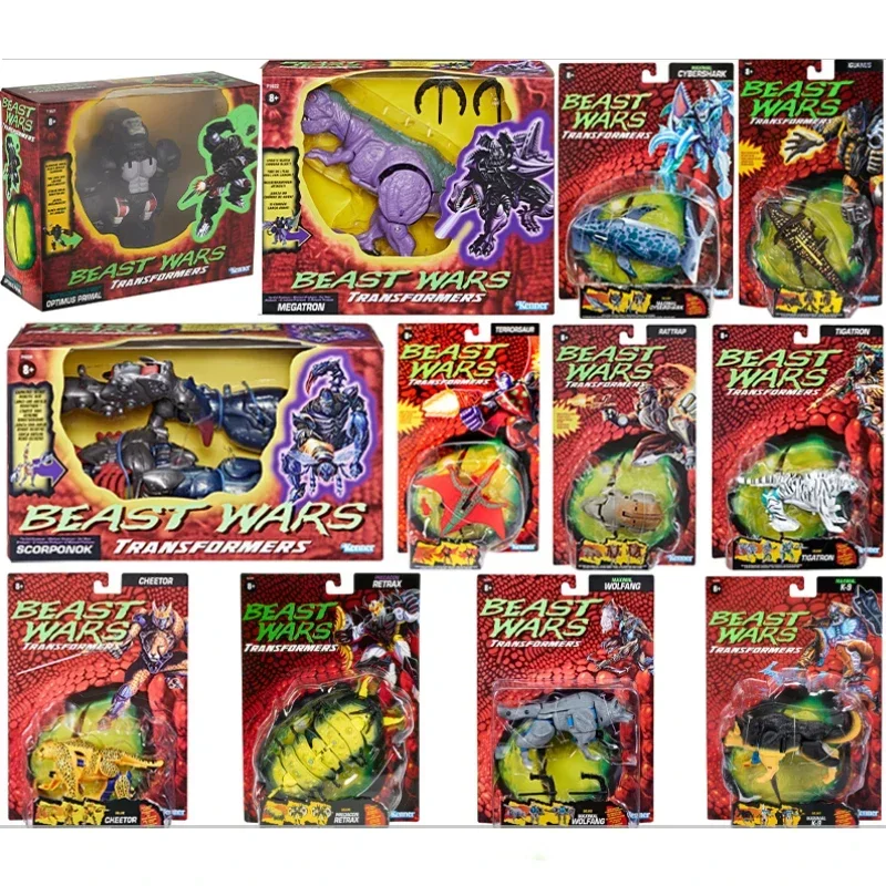 В наличии Takara Tomy Трансформеры винтажная серия Beast Wars все 12 моделей Optimus Primal Megatron