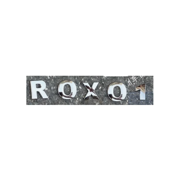 Для ROX 01, металлическая английская буква, задняя эмблема автомобиля, логотип
