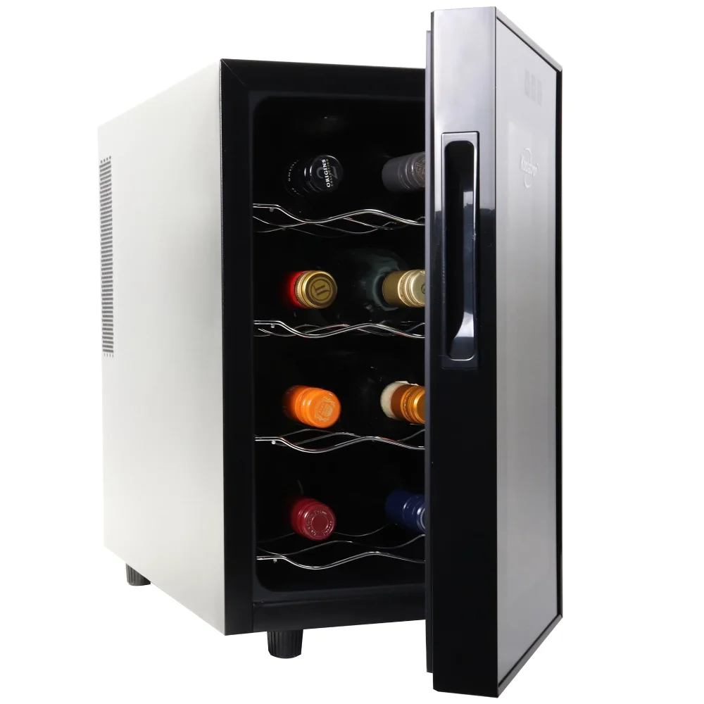 Koolatron  8 Bottle Wine Cooler, Black,  for Small Kitchen, Apartment, Condo, RV