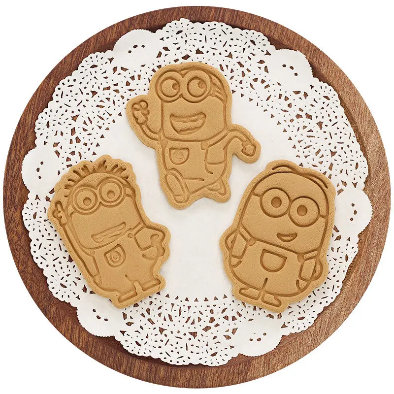 Мультяшные 3D формочки для печенья с миньонами сделай сам пластиковые