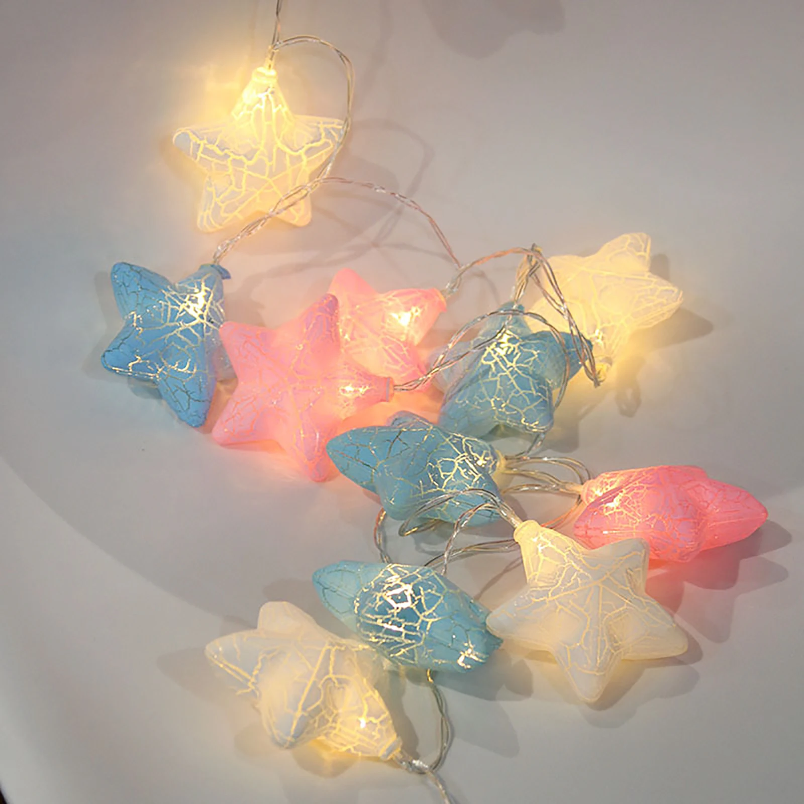 

Fairy Lights Props Lamp Lighting Plain White LED Indoor & Outdoor Plastic Wedding Battery Operated Cracked Color Decorations
