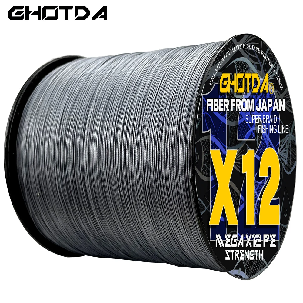 

GHOTDA Multifilament Peche Sea Spinning Fishing Line 9/12 Strands 9-54.5KG Carp Smooth Surface Fishing Cord 300m