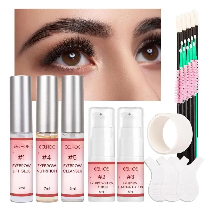 

Набор для ламинирования бровей, ламинирование бровей и набор для подтяжки ресниц, профессиональные инструменты для подтяжки перманентной завивки бровей и завитых ресниц