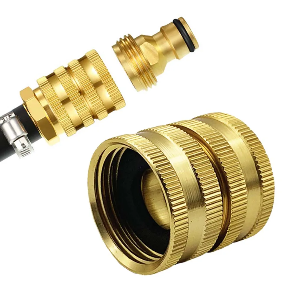 

Water Pipe Connector Hose Joint Both Ends Female Head Hose Joint Internal Thread Movable Connector Garden Tool