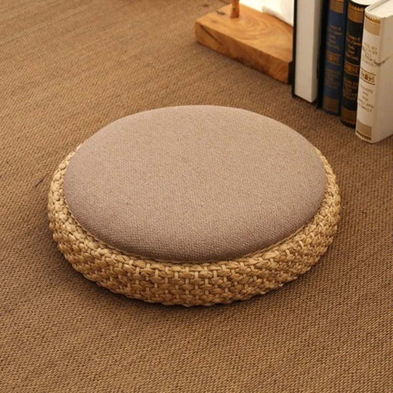 

Japanese meditation pillow Tatami meditation cult Buddha Zen rattan pillow tea ceremony dense floor kneeling pillow