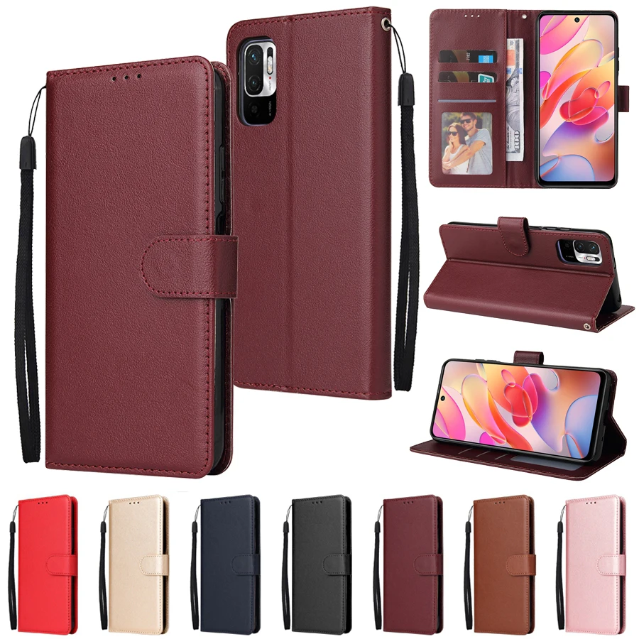 

Wallet Card Leather Case For Xiaomi Redmi 10 9 9A 9C 9T Note 10S 10T 9 8 7 Pro Mi Poco X3 NFC M3 F3 11 Lite 11T Stand Cover