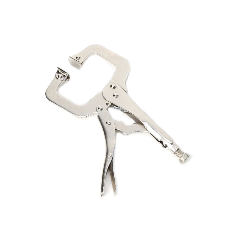 

6" C Clamp Vise Grip Welding Locking Quick Pliers Round Wood Locator Clips