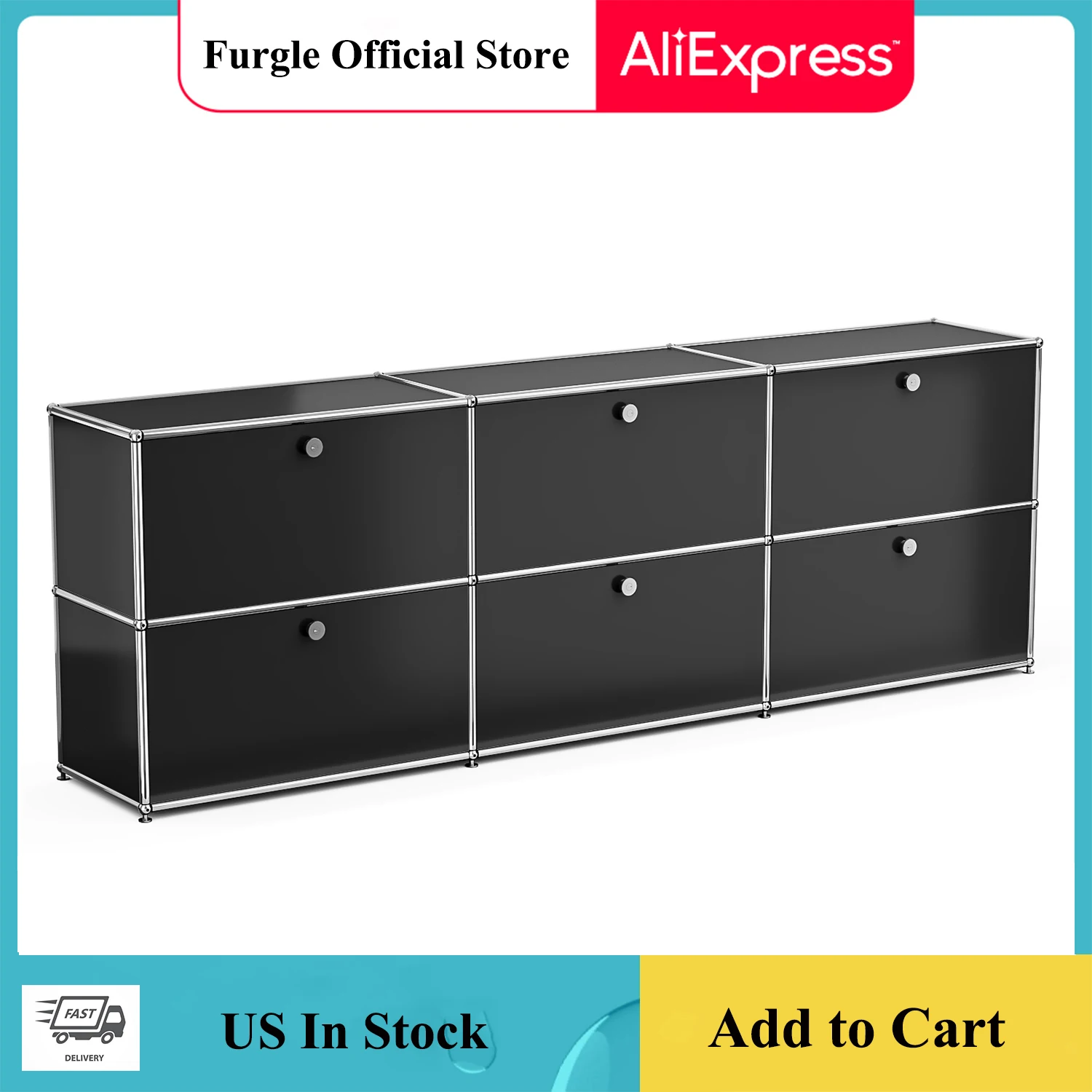 

Storage Cabinet Nightstand Modular Haller Bed Side Table Holder Stainless Steel Metal Board for Living Room INS Polular Fashion