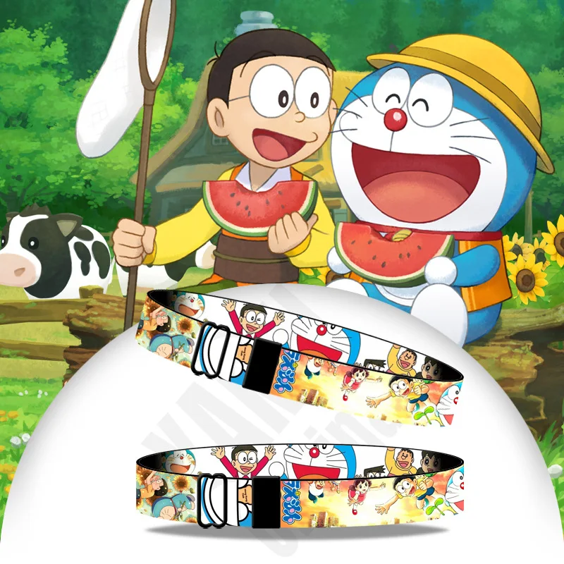 

Japanese Classic Anime Doraemon Cute Kawaii Ribbon Bracelet Accessories Animation Peripheral Toys Sports Bracelet Gift