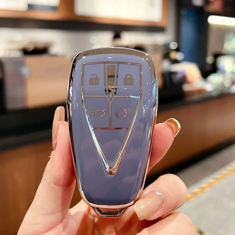 

Чехол Для Ключей Из ТПУ Для Changan, 4-кнопочный Блок CS75 X7 Cs55 Cs75plus, Держатель Для Ключей, Сумка Для Ключей