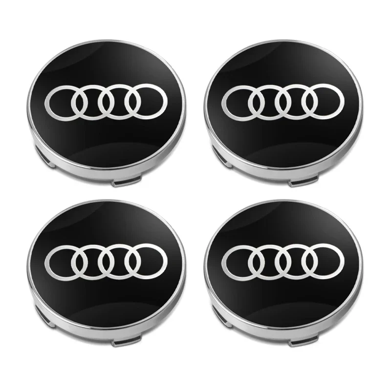 

4 шт., 60 мм, колпаки для центральной ступицы колес, наклейки для стайлинга автомобилей для Audi Sline A1 A3 A4 A5 A6 A7 A8 Q2 Q3 Q5 Q7 Q8 TT S1 S3 RS5 ﻿ РС С