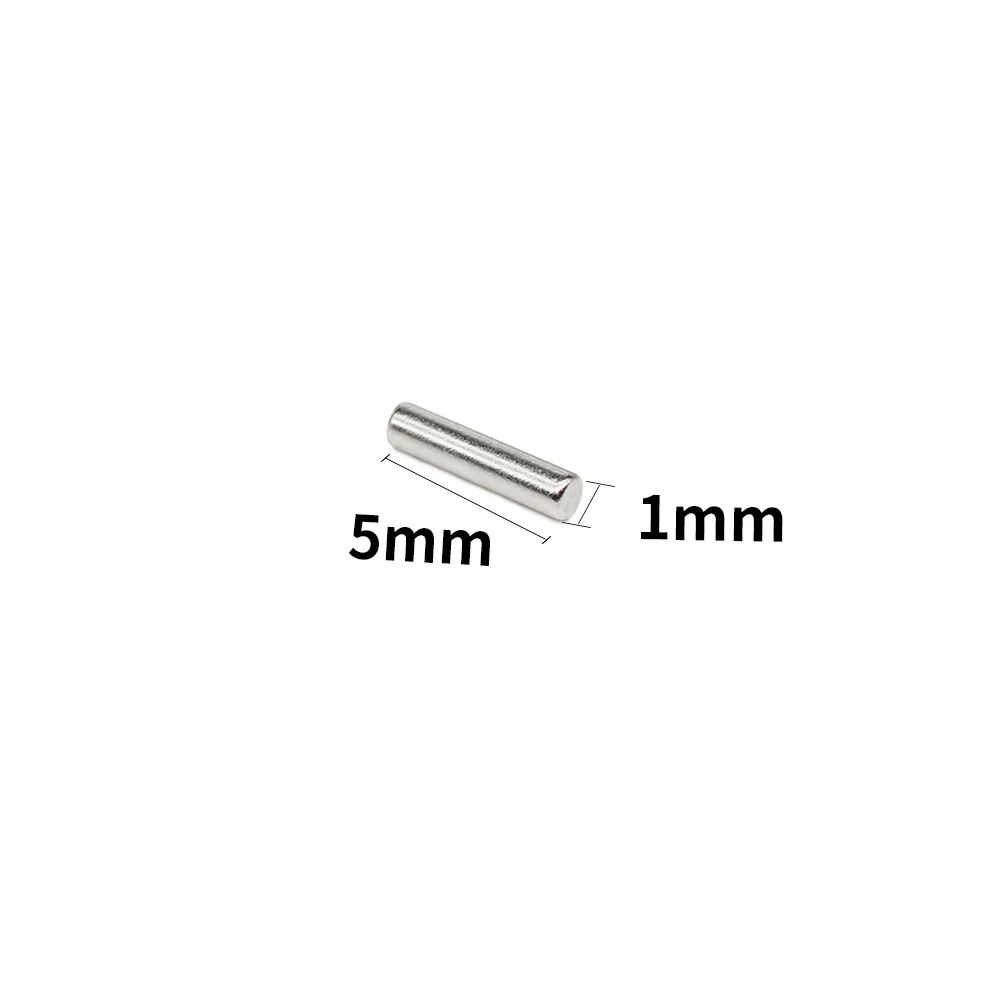 

20-1000pcs 1x5mm Small Head Round Neodymium Magnet Powerful Strong Rare Earth Permanent Neodymium Iron Boron Magnet DIY