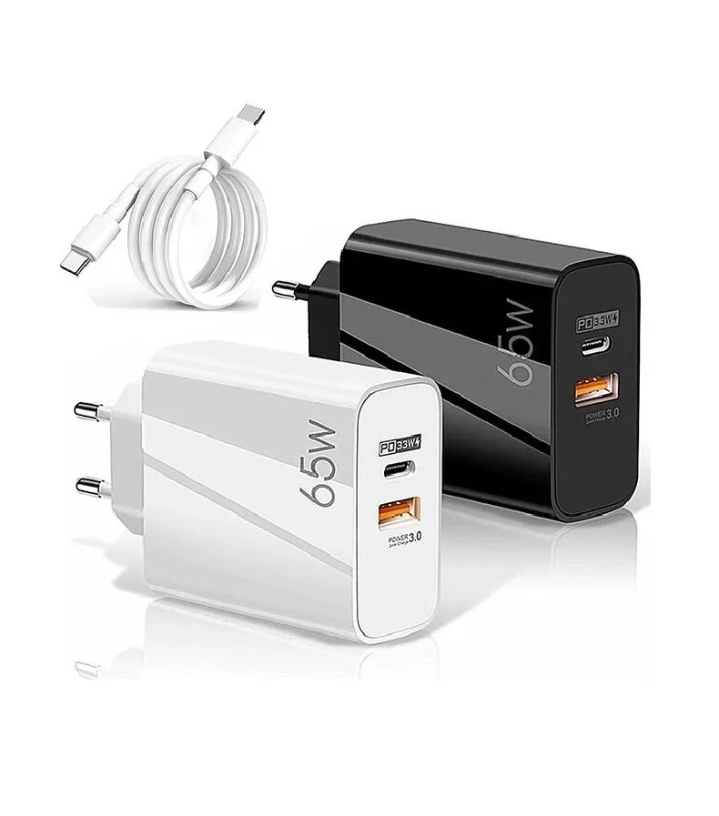 Зарядное устройство сетевое с USB-портом и поддержкой быстрой зарядки 65 Вт |
