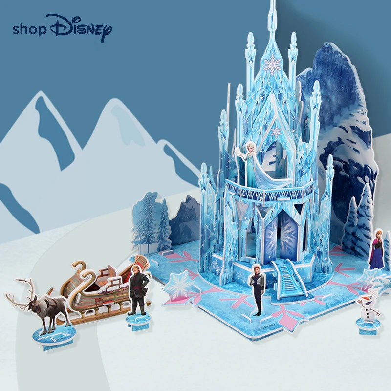 

Disney Frozen Princess Castle Series 3d Puzzle Children Pink Creative Princess Castle Educational Puzzle Toy Girl Birthday Gifts