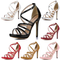 chmile chau sexy wedding party shoes women open toe thin high heels gladiator rome buckle lady sandals zapatos mujer 0640a 4b
