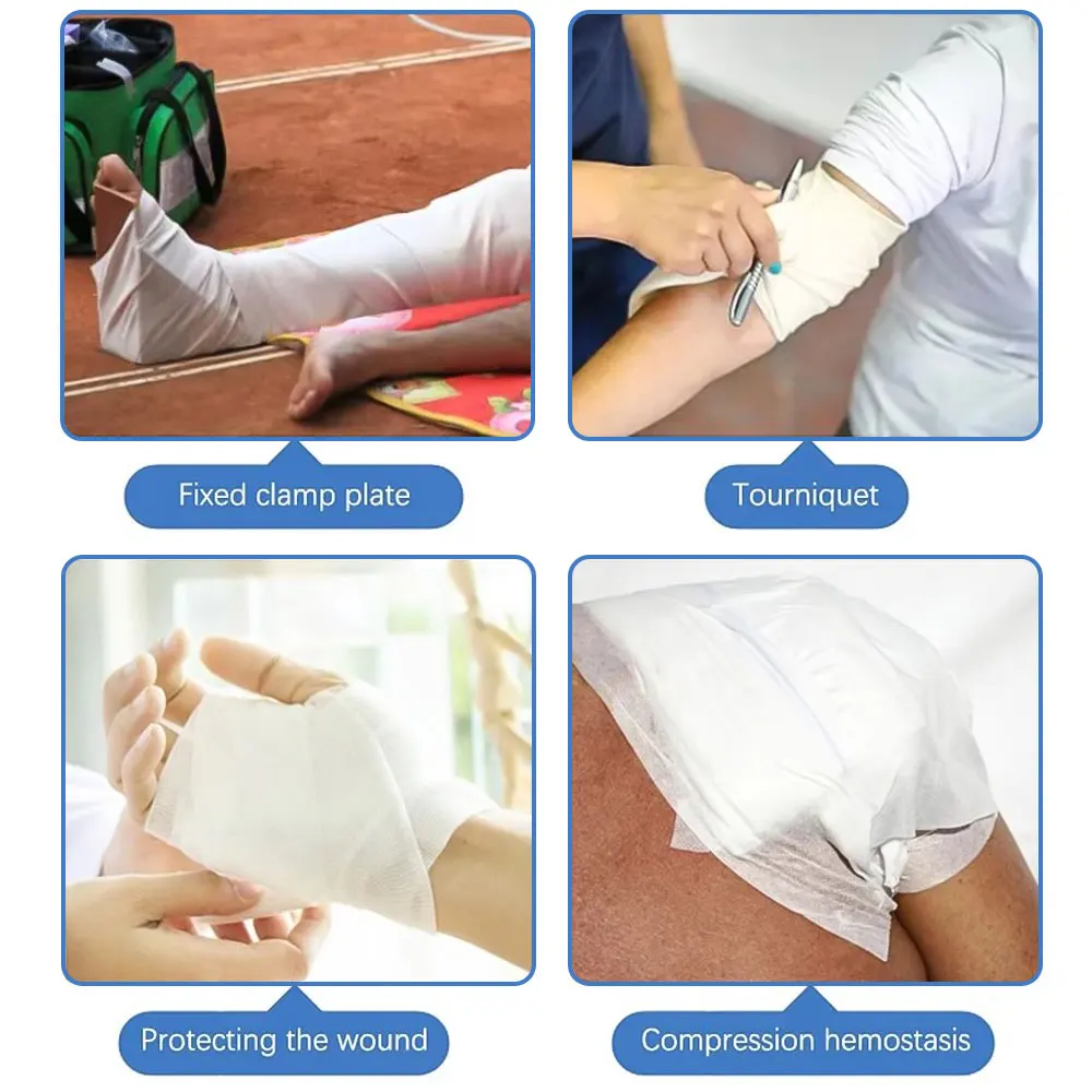 5 шт. медицинский треугольный бинт фиксация перелома аварийная повязка марлевая