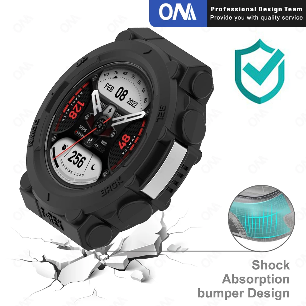 2-в-1 защитный чехол + Защитное стекло для экрана Amazfit T Rex 2 TRex Смарт-часы бампер