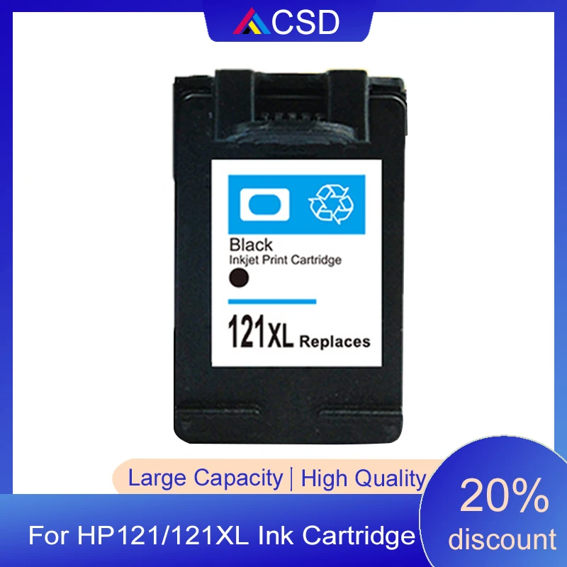 

CSD For HP 121XL Printer Cartridge Compatible for 121 XL Ink Cartridges hp121 hp121xl for Deskjet F2423 F2483 F2493 D2563 F4213