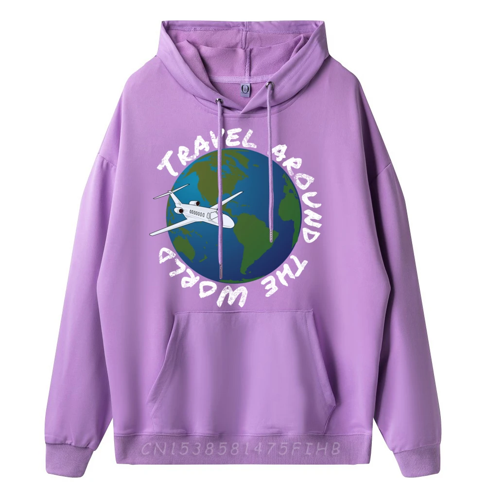 Мужские толстовки с рисунком Путешествие вокруг света Globus Earth мужская одежда