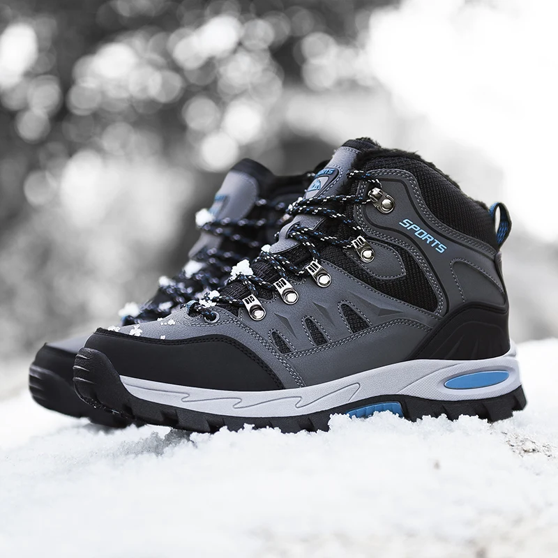 Новинка Мужская походная обувь Классическая Стильная осенне-зимняя Хлопковая