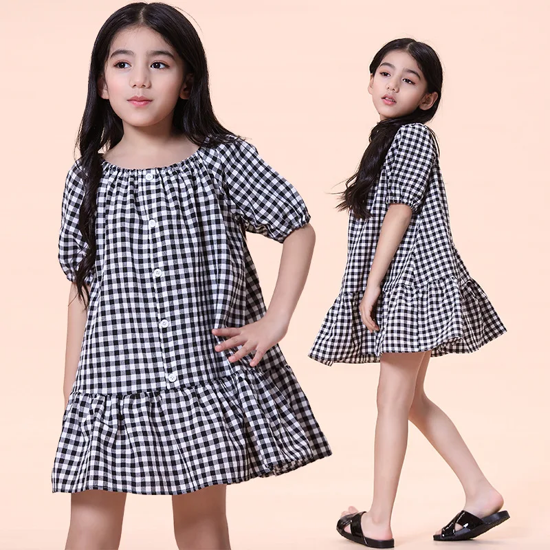 Новинка лета 2022 платья принцессы для девочек-подростков детей белая черная