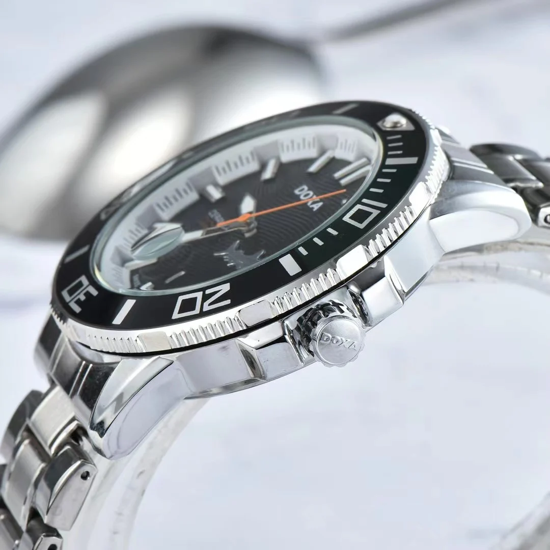 Цена Часы DOXA Мужские кварцевые из нержавеющей стали 316L, брендовые изысканные светящиеся автоматические спортивные с датой и водонепроницаемост...