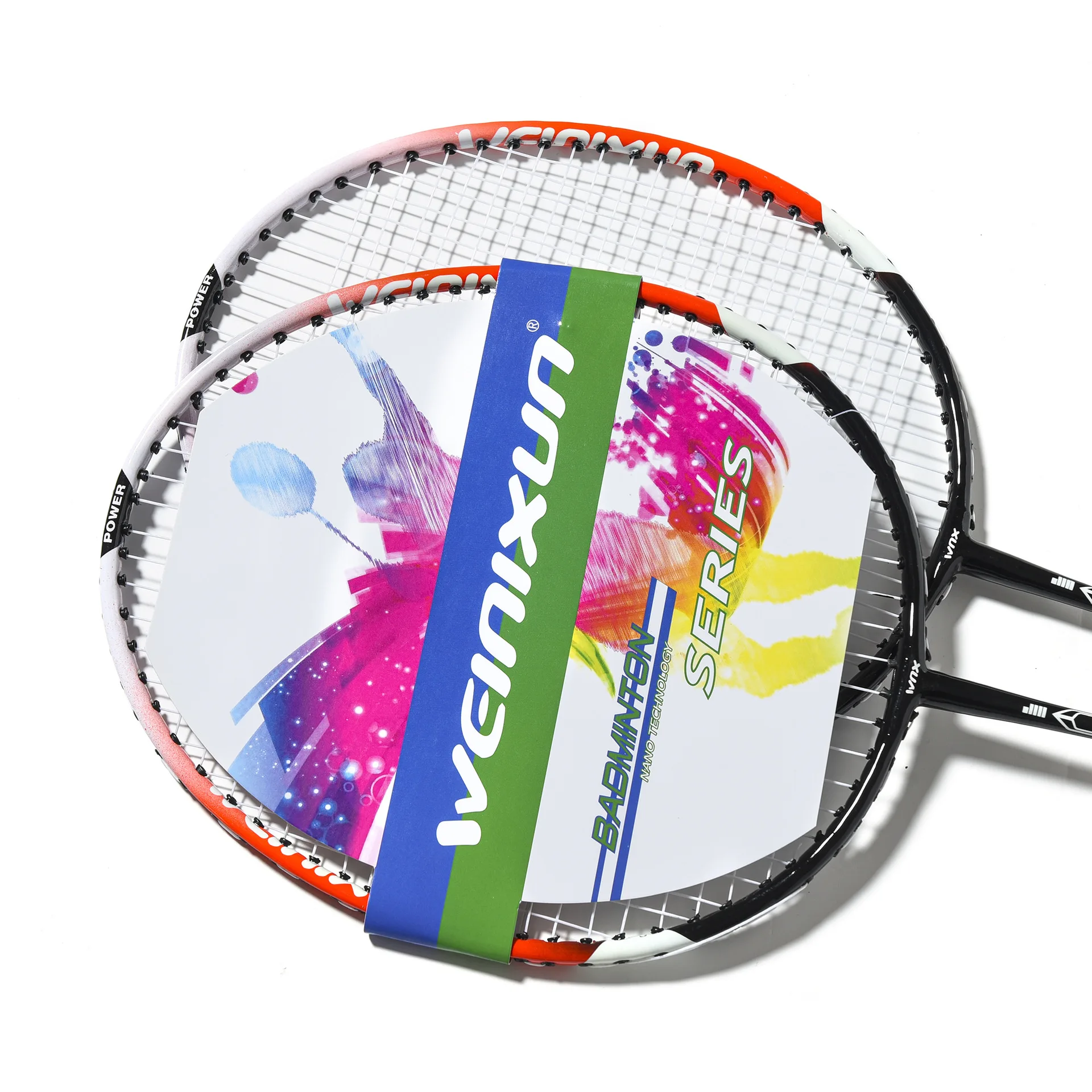 Professional Badminton Racket Set Training Game 2 Pcs Of With Bag And 6 -40 |