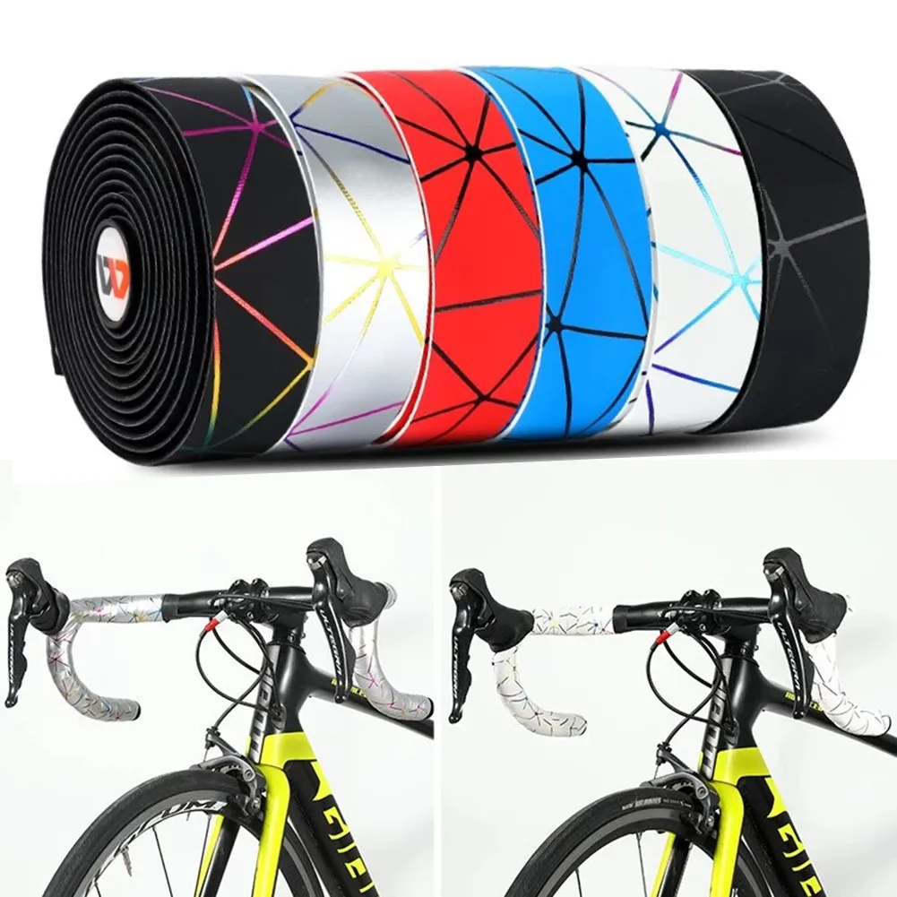 

Soft Road Bike Bicycle Handlebar Cork EVA+PU Bar Tape Professional Cycling Damping Anti-Vibration Wrap With 2 Bar Plug