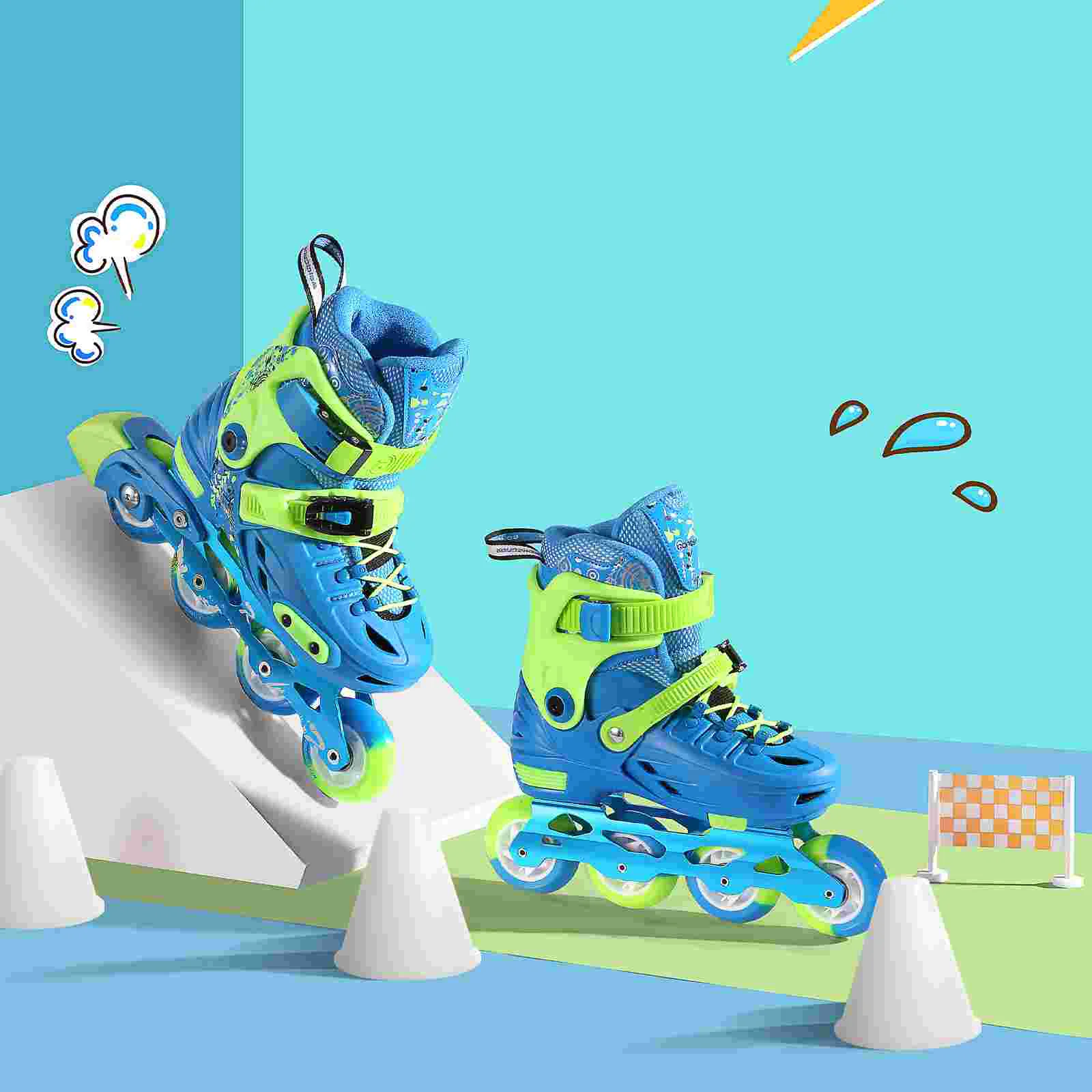 

Luminous Roller Skate Sports Marker Cup Cone Roller-skating Obstacle Mini Footballs Outdoor Training Tool Windproof Props