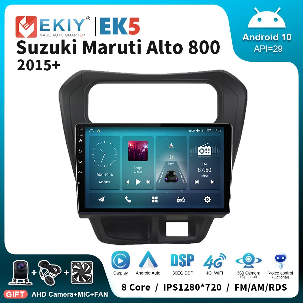 

EKIY EK5 Android 10 Stereo Car Radio For Suzuki Maruti Aolt 800 2015+ Multimedia Player Carplay GPS Navi 2 Din DVD Tape Recorder