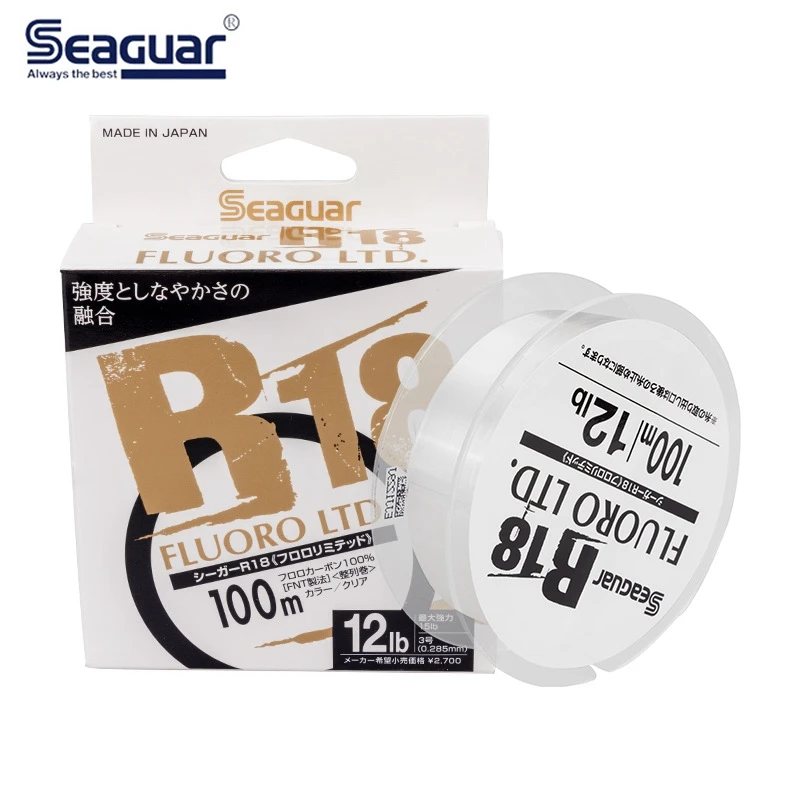 

Японская рыболовная леска Seaguar R18 FLUORO LTD, 3-25 анг. Фунт., тест фторуглеродного волокна, стандартная леска для лески