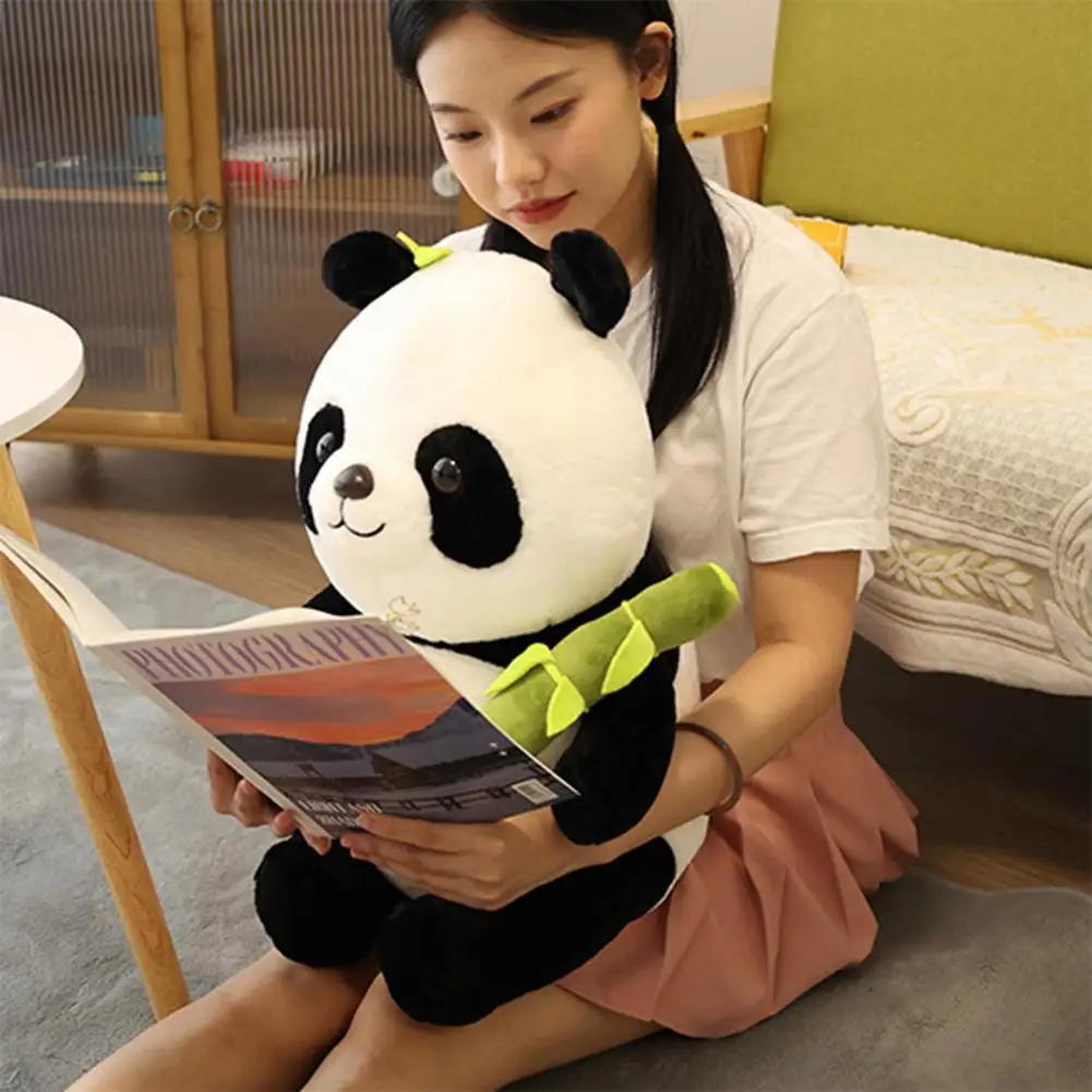 

Creative Cartoon Animal Doll Fully Filled Panda Plush Toy 3D Eyes Stuffed Cartoon Panda Mascot Pillow Decor Decoration