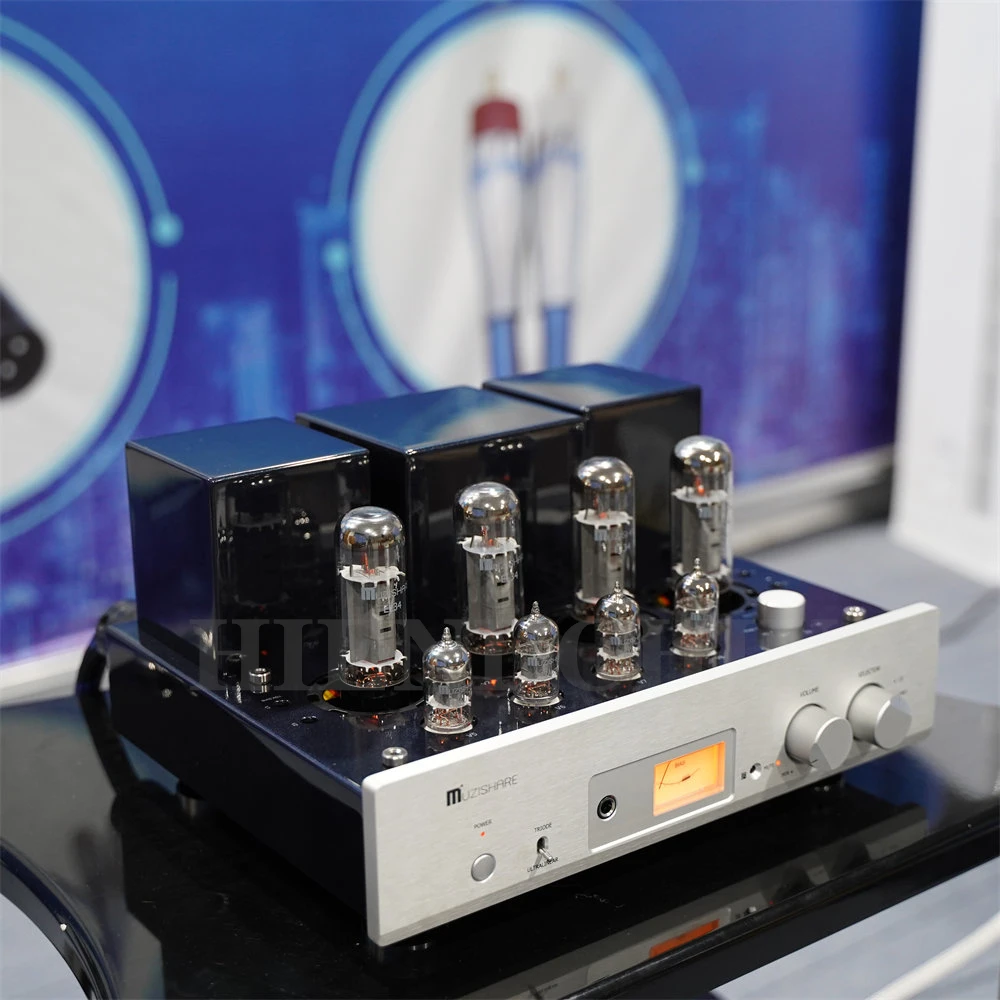 J-009 MUZISHARE X5 Интегрированный ламповый усилитель EL34x4 do AB1 Двухтактный 15 ~ 35 Вт TR