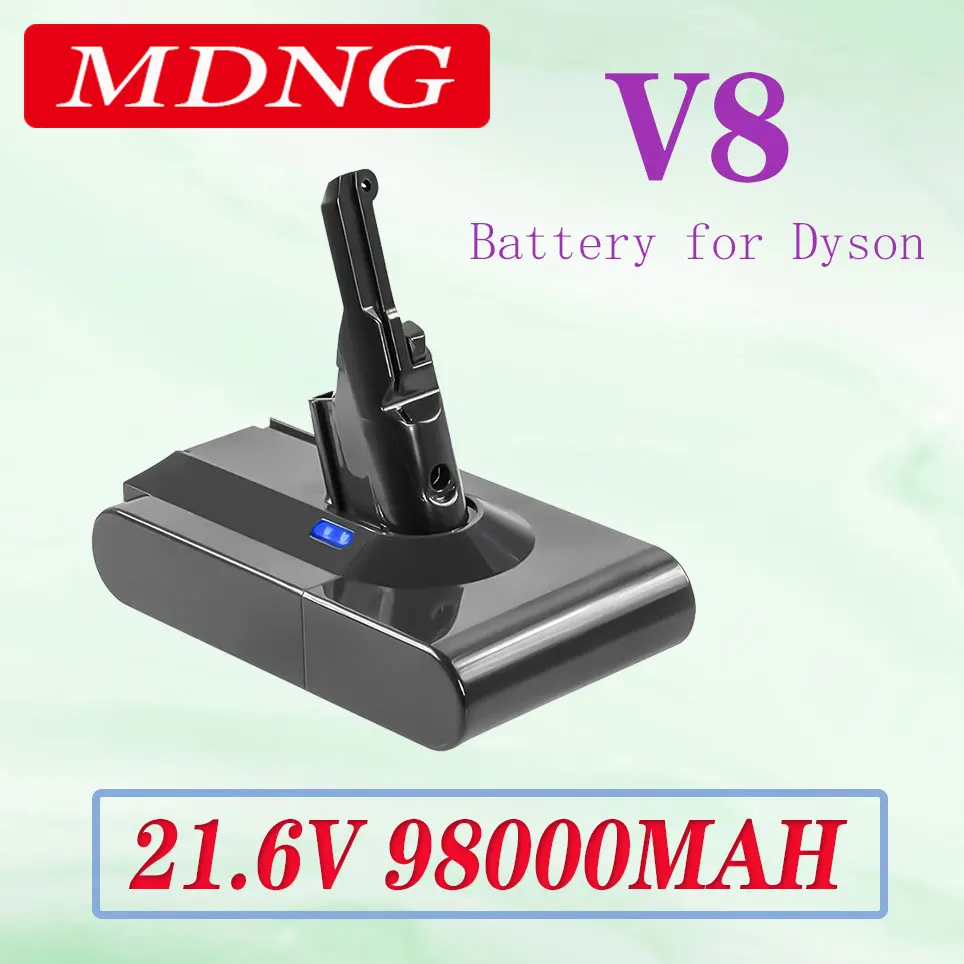 

Dyson 21.6V 98000mAh V8 Replacement Battery for Dyson V8 Absolute Cord-Free Vacuum Handheld Vacuum Cleaner Dyson V8 Battery