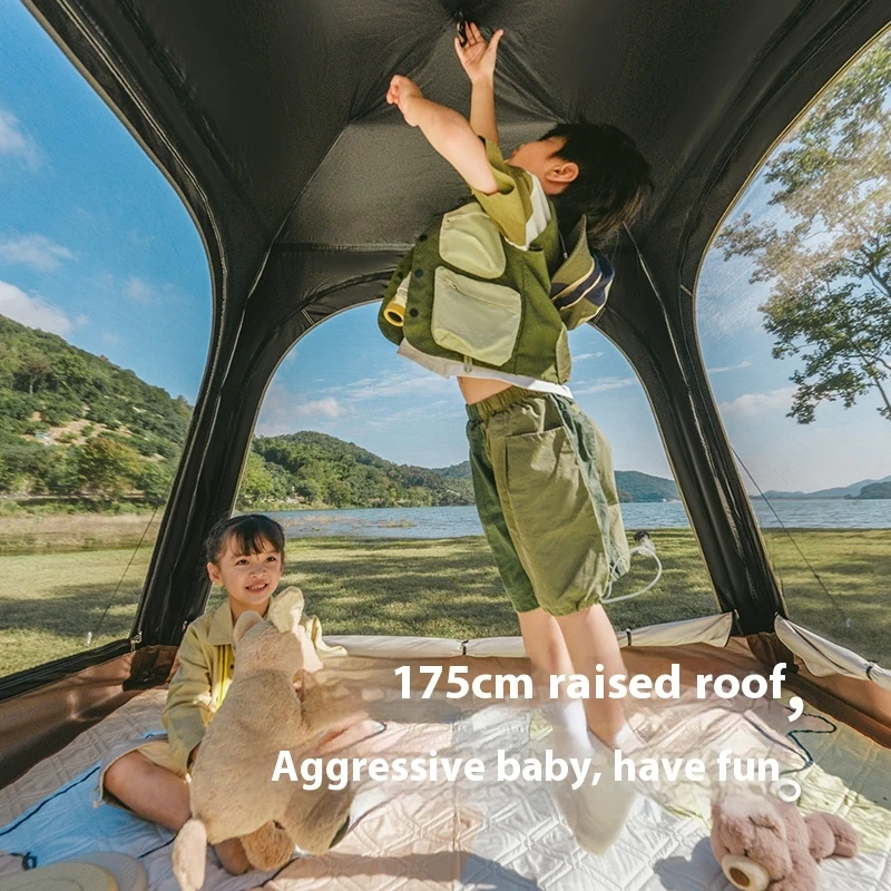 Фото Палатка Naturehike Ango с быстрым раскладыванием, интегрированная, портативная, для пикника и кемпинга, автоматическая, на 3-4 человека №5