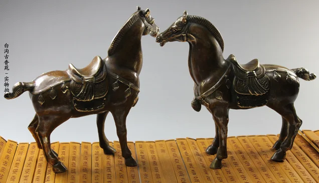 Бронзовая лошадь для домашнего творчества подарки из чистой меди реальные на