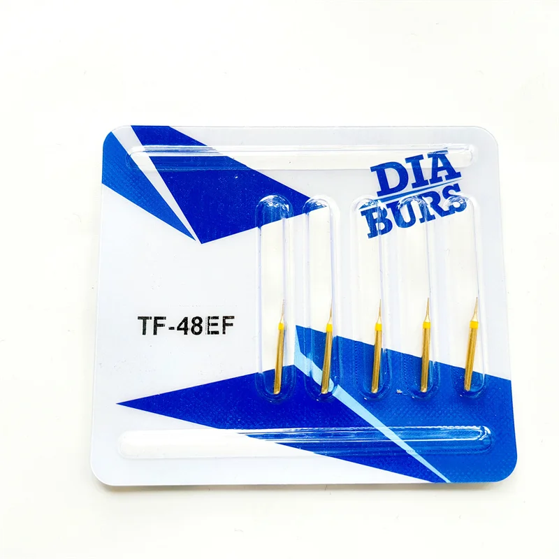 

50pcs=10pack Dental Enamel Reduction Diamond Burs TF-48EF Interproximal Stripping Bur IPR 90%