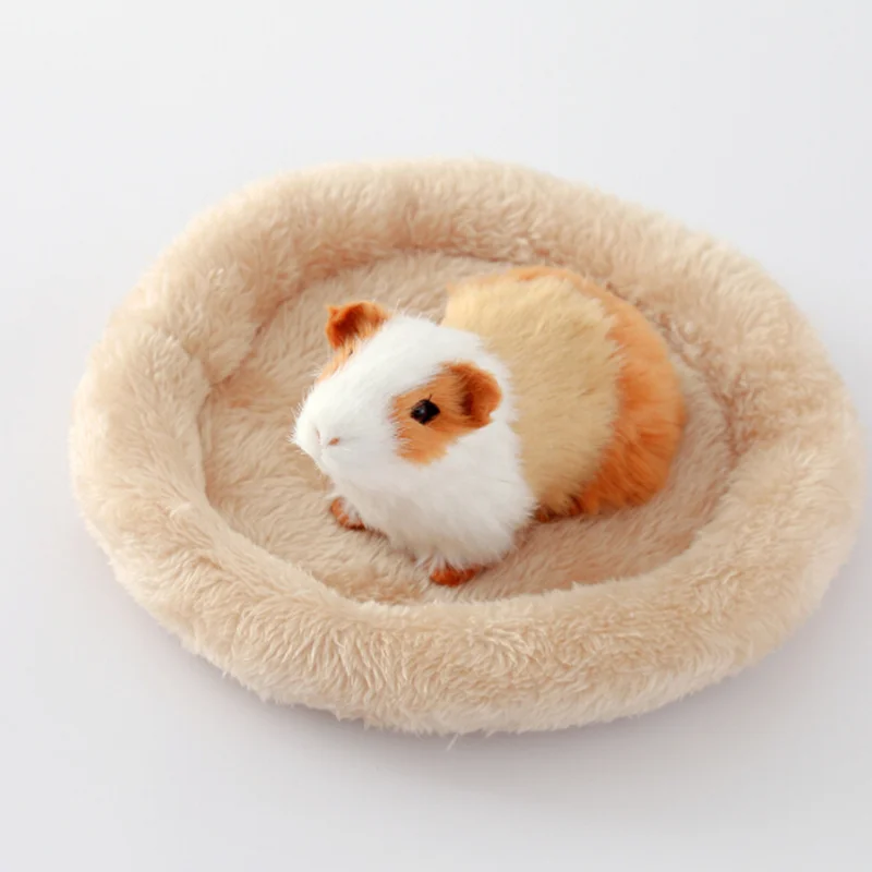 

Pet Sleeping Hamster Sleeping Bed Dog Soft Fleece Guinea Pig Bed Winter Pet Supplies Small Animal Cage Mat 8colors