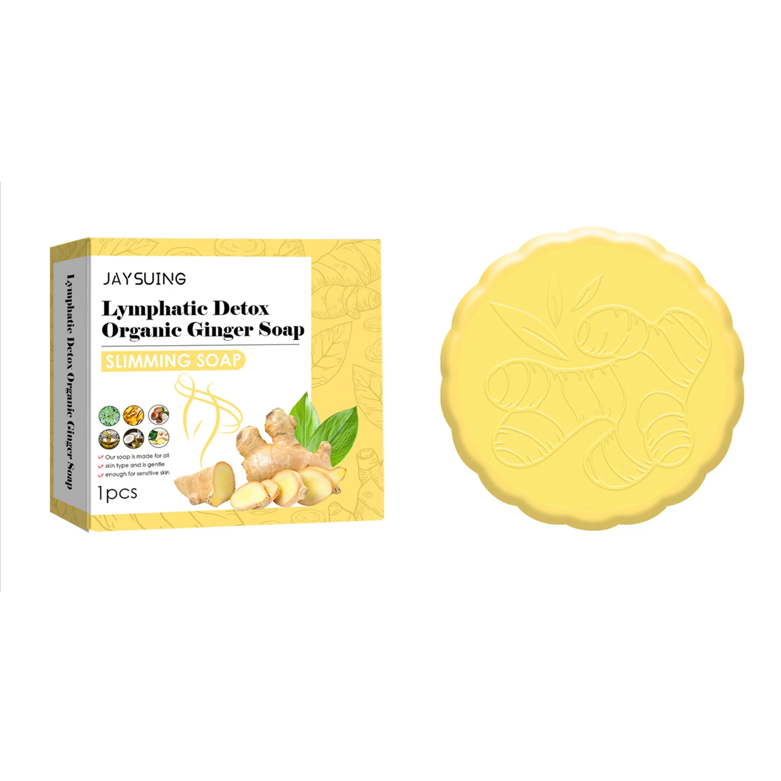 

Organic Ginger Soap Organic Ginger Bath Soap Lymphatic Drainage Slimming Anti Swelling Ginger All-Natural Ginger Bar Soap For