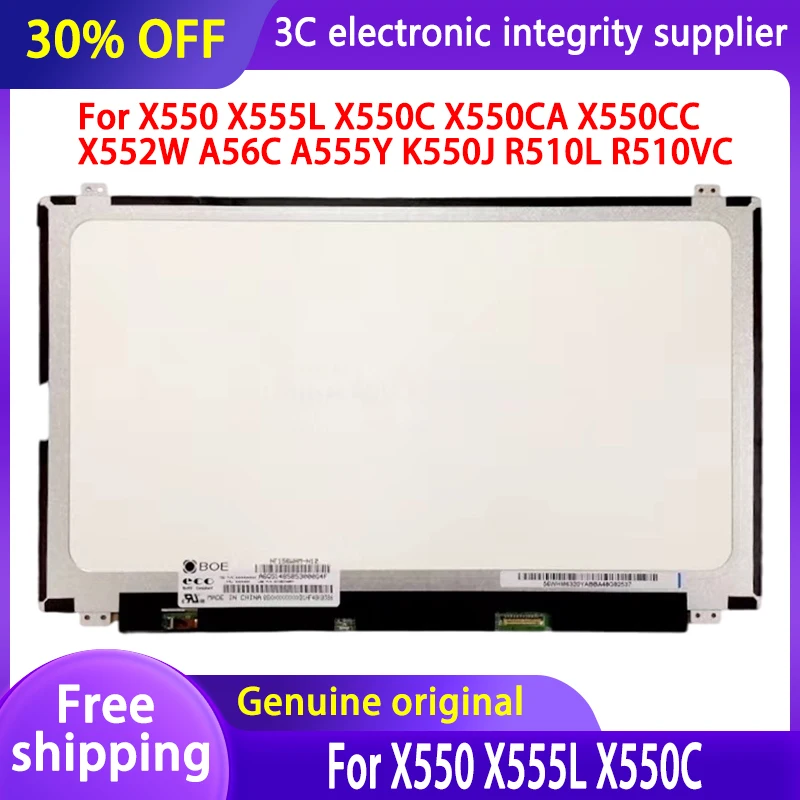 NEW X550C Lcd Asus 15.6 Inch For ASUS X550 X555L X550C X550CA X550CC X552W Laptop Lcd Display Screen Matrix Slim