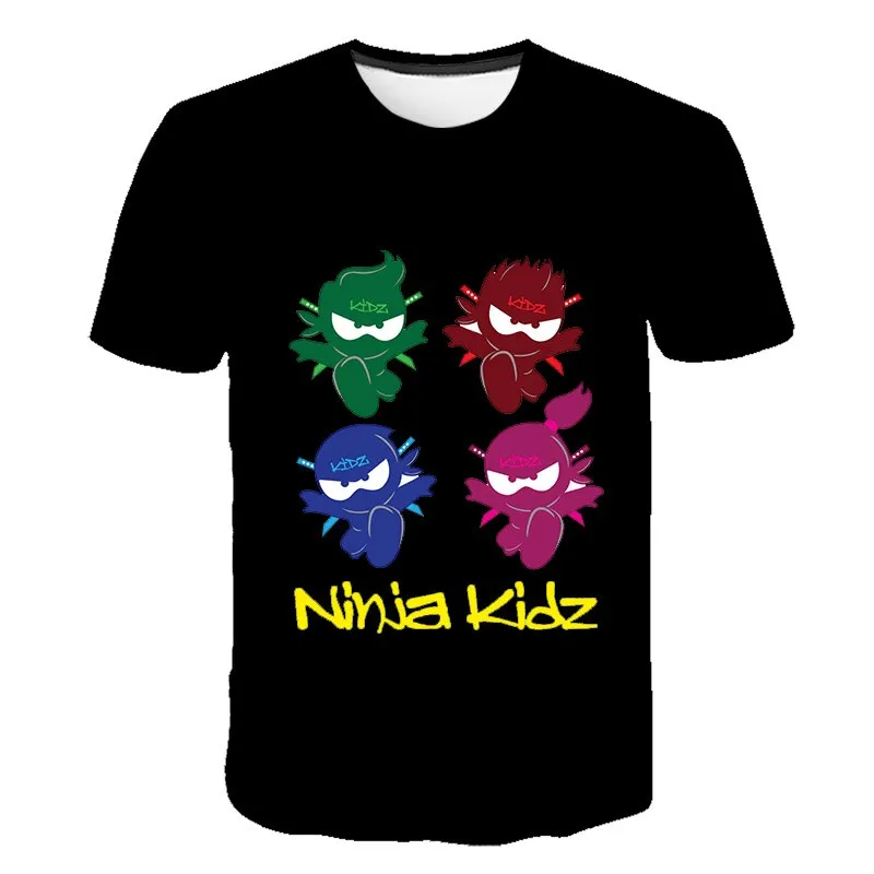 

Children's Cartoon Ninja Kidz T-Shirt For Boys Girls Cute 3D Print Short Sleeve T Shirts Child Baby Toddler Anime Tee Tops 3-14Y