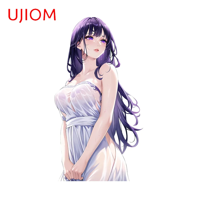 Фото Наклейка на стену UJIOM Genshin Impact Raiden Shogun: соблазнительная, красивая, привлекательная, забавная, декоративная, для компьютерного корпуса и стен