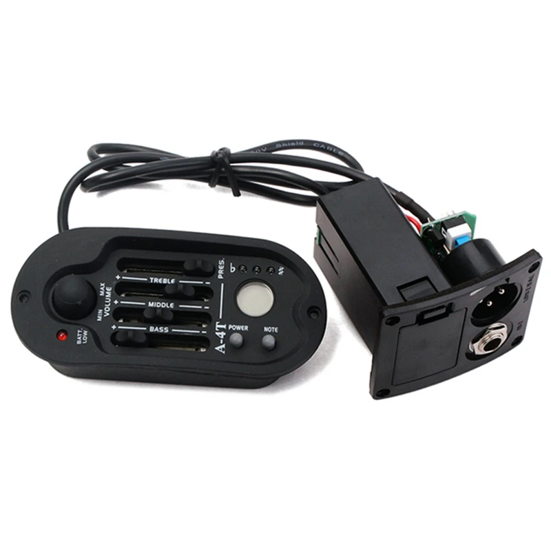 Передний усилитель для акустической гитары 4-полосный A-4T звукосниматель