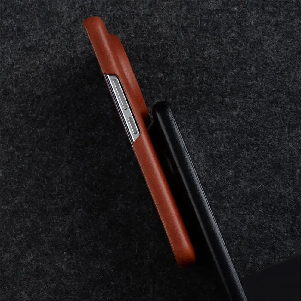 Оригинальный Тонкий чехол Melkco из натуральной воловьей кожи для Xiaomi Mi 14 Ultra Mi14 13