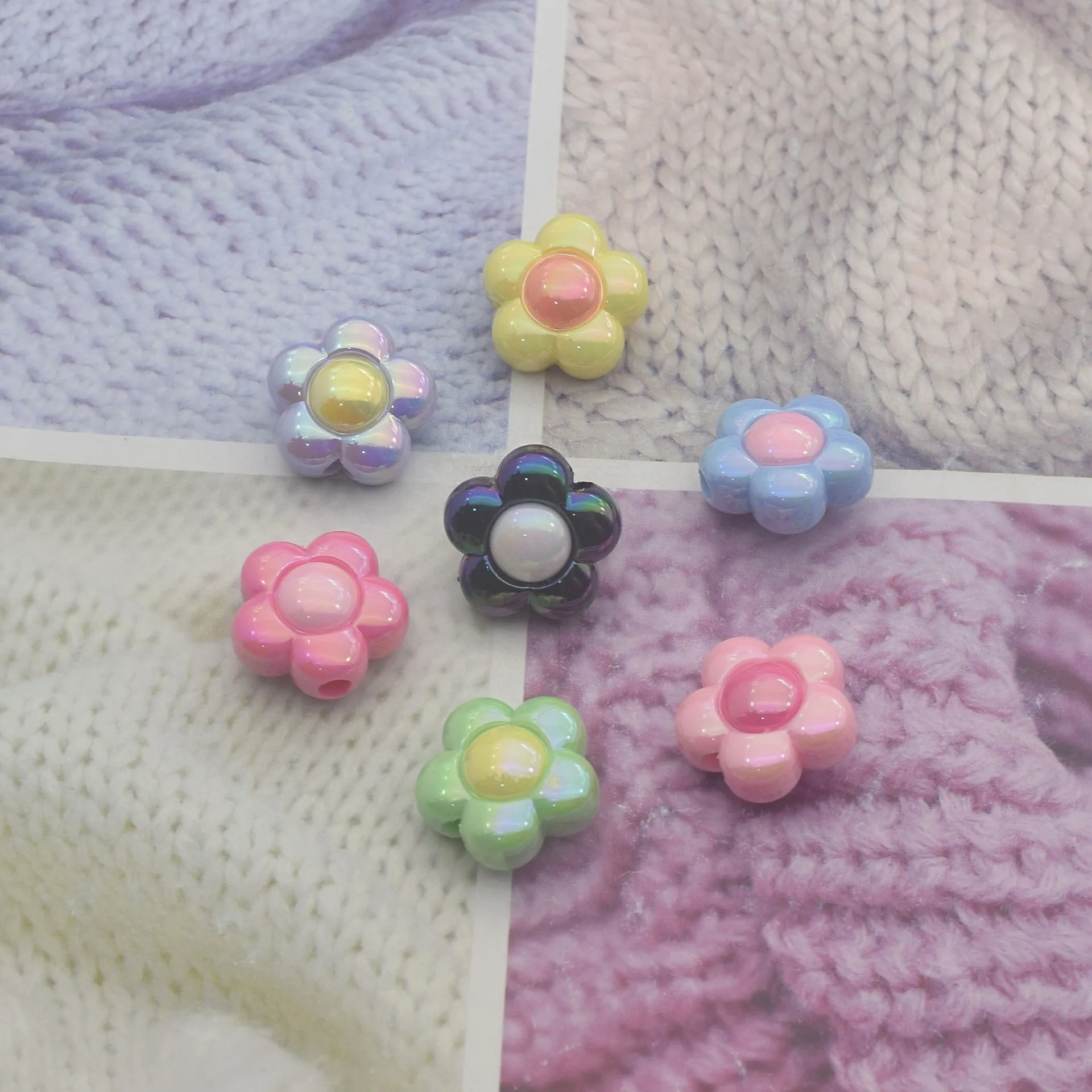 Flowers Loose Beads Diy Jewelry Hair Accessories Mobile Phone Chain Beaded Material Accessories