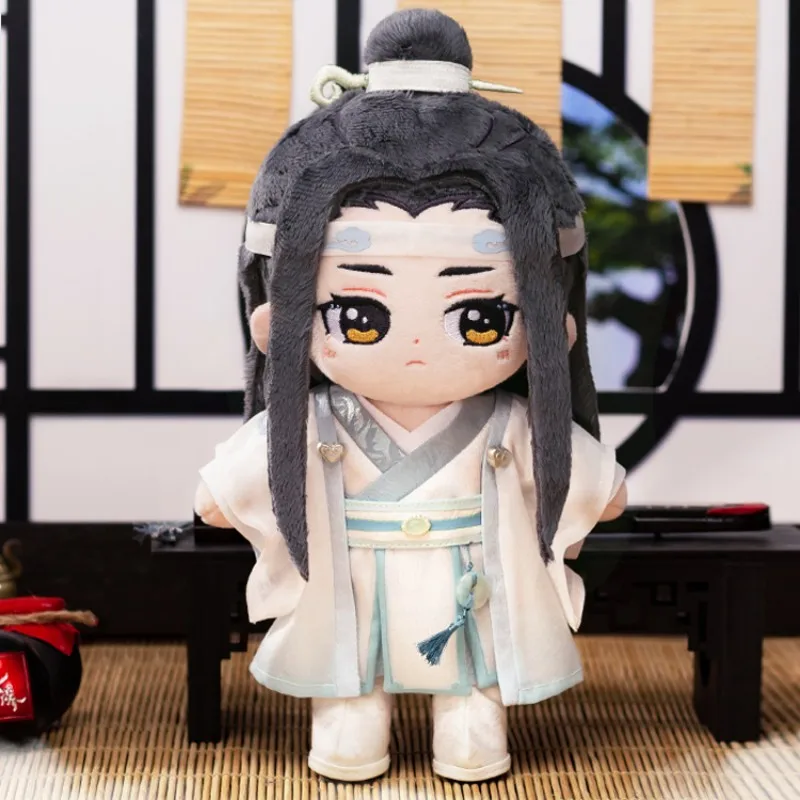 

Оригинальная плюшевая игрушечная кукла Mo Dao Zu Shi Lan Wangji, кавайная мультяшная плюшевая кукла, реальный мастер дьявольского культивирования