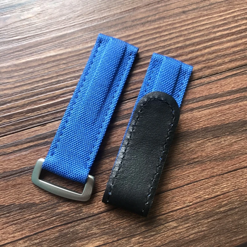 20mm Colorful Adjustable Nylon Fabric Leather Watchband For Role Strap DAYTONA SUBMARINER GMT Seamaster 300 Bracelet Watch Band