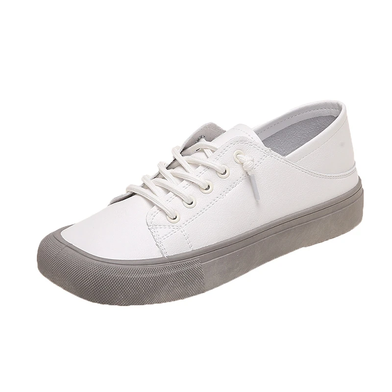 Women Shoes  Genuine Leather Casual Sneakers Plus Size Spring Summer Skate Shoes Ladies Little White Vulcanized Shoes Woman