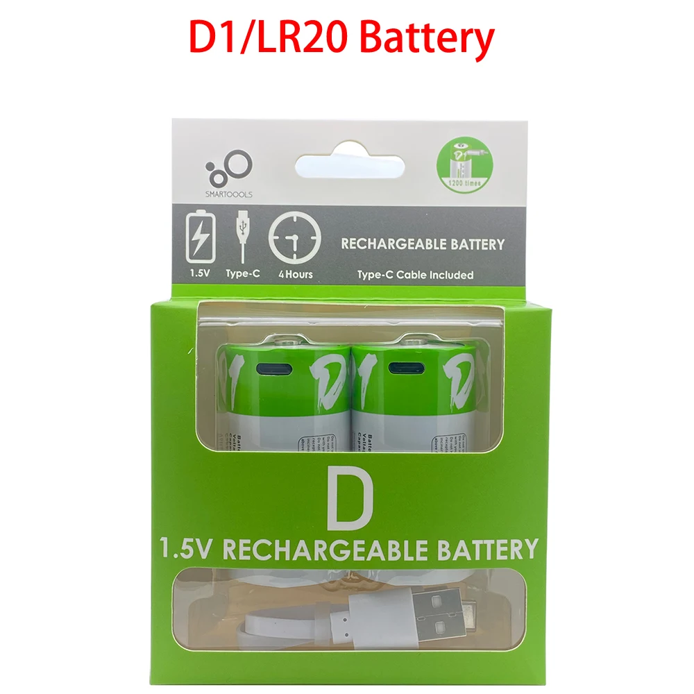 Перезаряжаемая литиевая батарея размера D для фонарика газовых плит и