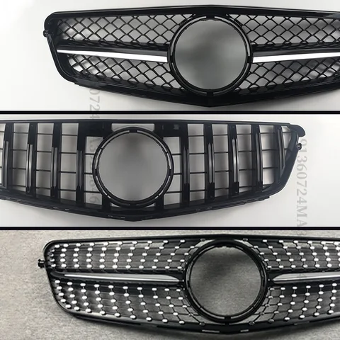 Решетка переднего бампера Racing Hood Grill Body Kit для Mercedes Benz C W204 C204 S204 Coupe C43 2007-2014 C200 C250 C180 C43 C300